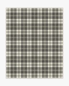 Dress Stewart Tartan Black &amp; Ivory Tufted Rug (size: 8'x10')