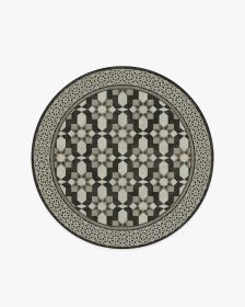 Martyn Lawrence Bullard Emir Black &amp; Ivory Tufted Rug (size: 5' Round)