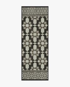 Martyn Lawrence Bullard Emir Black &amp; Ivory Tufted Rug (size: 2.5'x8')