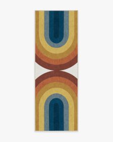 Absida Rainbow Tufted Rug (size: 2.5'x8')