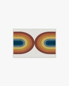 Absida Rainbow Tufted Rug (size: 2'x3')