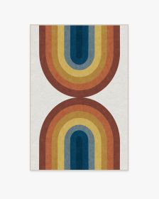 Absida Rainbow Tufted Rug (size: 4'x6')