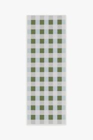 The Home Edit Sutton Moss Green &amp; Blue Tufted Rug (size: 2.5'x8')