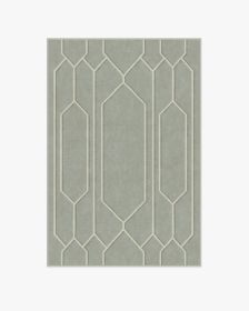 The Hiltons Bryant Sage &amp; Cream Tufted Rug (size: 4'x6')