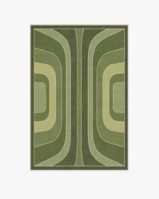 Jonathan Adler Paradox Green Tufted Rug (size: 4'x6')