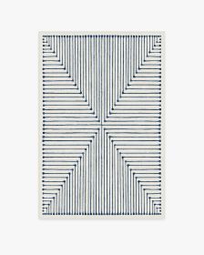 Jonathan Adler Inkdrop Slate Blue Tufted Rug (size: 4'x6')