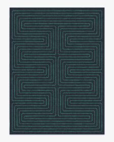 Jonathan Adler Labyrinth Navy &amp; Teal Tufted Rug (size: 9'x12')