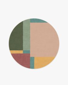 Quinn Tufted Rug in PANTONEâ„¢ Golden Apricot (size: 5' Round)