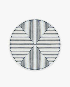 Jonathan Adler Inkdrop Slate Blue Tufted Rug (size: 5' Round)