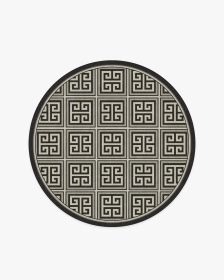 Jonathan Adler Greek Key Black &amp; Ivory Tufted Rug (size: 5' Round)
