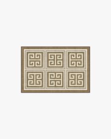 Jonathan Adler Greek Key Natural Gold Rug (size: 2'x3')