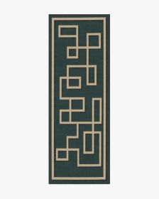 Jonathan Adler Athens Teal Green Rug (size: 2.5'x8')