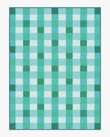 Outdoor Picnic Plaid Rug in PANTONEâ„¢ Neptune Green (size: 9'x12')