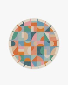 Jennie Multicolor Rug (size: 5' Round)