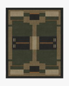 Architectural Digest Monolith Olive Green Rug (size: 8'x10')