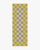 Jonathan Adler Checker Border Chartreuse Rug