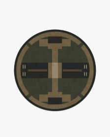 Architectural Digest Monolith Olive Green Rug (size: 5' Round)