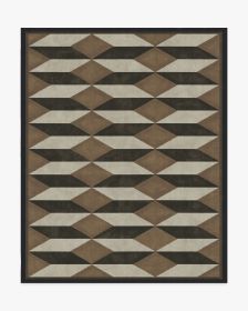 Martyn Lawrence Bullard Oak Black &amp; Camel Tufted Rug (size: 8'x10')