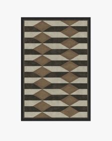 Martyn Lawrence Bullard Oak Black &amp; Camel Tufted Rug (size: 4'x6')