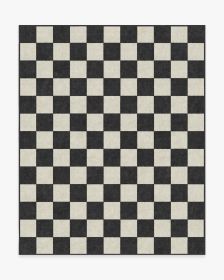 Jaque Checkered Black Tufted Rug (size: 8'x10')