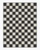 Jaque Checkered Black Tufted Rug