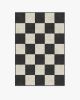 Jaque Checkered Black Tufted Rug