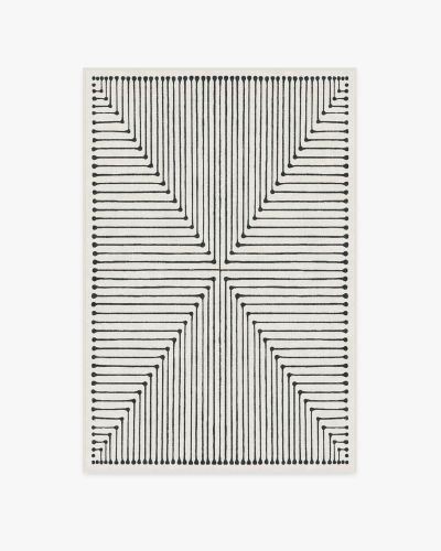 Jonathan Adler Inkdrop Black &amp; Ivory Rug