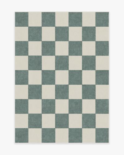 Jaque Checkered Slate Green Rug