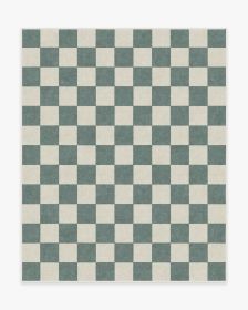 Jaque Checkered Slate Green Rug (size: 8'x10')