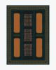 Architectural Digest Nerissa Teal &amp; Gold Rug