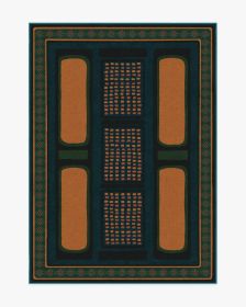 Architectural Digest Nerissa Teal &amp; Gold Rug (size: 5'x7')