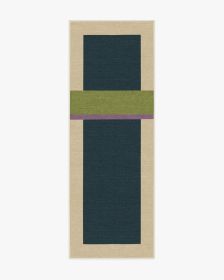 Architectural Digest Breakout Teal &amp; Chartreuse Rug (size: 2.5'x8')
