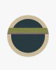 Architectural Digest Breakout Teal &amp; Chartreuse Rug