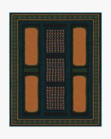 Architectural Digest Nerissa Teal &amp; Gold Rug (size: 8'x10')