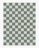 Jaque Checkered Slate Green Rug