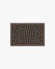 Maze Navy &amp; Natural Rug