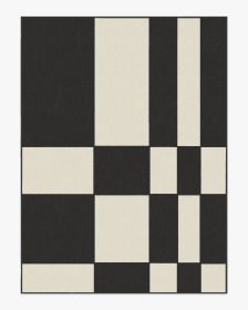 Coen Check Black &amp; Ivory Rug (size: 9'x12')