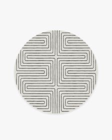 Jonathan Adler Labyrinth Black &amp; Ivory Rug (size: 5' Round)