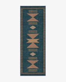 Lark Blue &amp; Rose Rug (size: 2.5'x8')