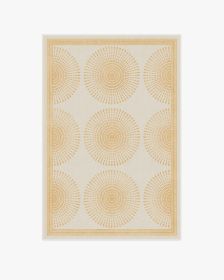 Jonathan Adler Santorini Ivory &amp; Gold Rug (size: 4'x6')