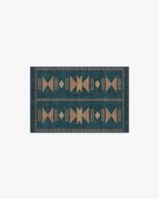 Lark Blue &amp; Rose Rug (size: 2'x3')
