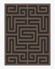 Maze Navy &amp; Natural Rug