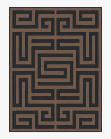 Maze Navy &amp; Natural Rug (size: 9'x12')