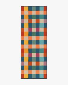 Outdoor Picnic Plaid Rug in PANTONEâ„¢ True Blue (size: 2.5'x8')