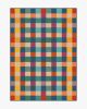 Outdoor Picnic Plaid Rug in PANTONEâ„¢ True Blue