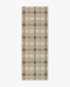 Piper Plaid Neutral Tufted Rug (size: 2.5'x8')