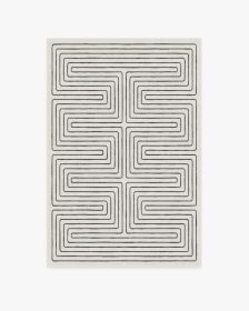Jonathan Adler Labyrinth Black &amp; Ivory Tufted Rug (size: 4'x6')