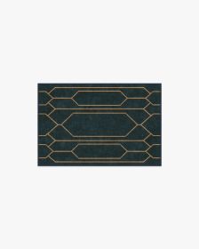 The Hiltons Bryant Marine Blue &amp; Gold Tufted Rug (size: 2'x3')