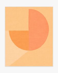 Pantone Peach Fuzz Pop Divide Tufted Rug (size: 8'x10')