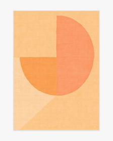 Pantone Peach Fuzz Pop Divide Tufted Rug (size: 5'x7')